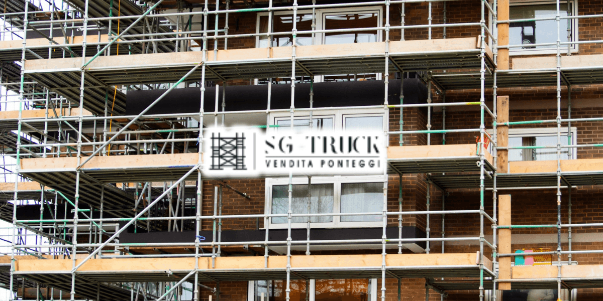 Impalcature edificio in costruzione